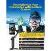 Gimbal Stabilizer for Smartphone,iPhone Gimbal w/Focus Wheel Face/Object Tracking Gimbal for iPhone Android Foldable 3-Axis Handheld Phone Gimbal