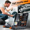 71Pcs Hand Tools Set Home Repair Toolbox Basic Toolkit for Mechanic Car Automotive Workshop Household DIY Portable Storage Hard Case