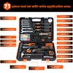 71Pcs Hand Tools Set Home Repair Toolbox Basic Toolkit for Mechanic Car Automotive Workshop Household DIY Portable Storage Hard Case