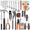 71Pcs Hand Tools Set Home Repair Toolbox Basic Toolkit for Mechanic Car Automotive Workshop Household DIY Portable Storage Hard Case