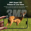 Solar Powered Security Camera 4G 3MP Outdoor Hunting Home Surveillance System Battery House CCTV 360 Degree View Wildlife Animal Motion Monitoring Cam