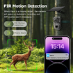 Solar Powered Security Camera 4G 3MP Outdoor Hunting Home Surveillance System Battery House CCTV 360 Degree View Wildlife Animal Motion Monitoring Cam