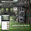 Solar Powered Security Camera 4G 3MP Outdoor Hunting Home Surveillance System Battery House CCTV 360 Degree View Wildlife Animal Motion Monitoring Cam