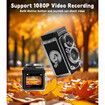 Digital Vintage Mini Camera,1080P FHD Video,12MP Autofocus,Point and Shoot Digital Camera with 16GB Card,Compact Small Vlogging Camera