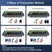 Audio Mixer With Effects, Live Sound Card with Volume Fader, Voice Changer, Sound Effects, LED Lights, for Karaoke, Streaming, Recording, Podcasting Sound Board