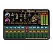 Audio Mixer With Effects, Live Sound Card with Volume Fader, Voice Changer, Sound Effects, LED Lights, for Karaoke, Streaming, Recording, Podcasting Sound Board