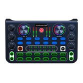 Podcast Recording Equipment with Voice changer, Podcast Mixer,Sound Card, DJ Audio Mixer Interface for PC Game Live Streaming or Podcast