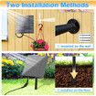 Solar Fountain with Nozzle, Outdoor Standing Solar Powered Water Fountain Pump for BirdBath Garden Pond Pool