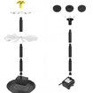 Solar Fountain with Nozzle, Outdoor Standing Solar Powered Water Fountain Pump for BirdBath Garden Pond Pool