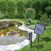 Solar Air Pump with Pond Bubble Regulator for Outdoor Fish Pond Stock Tank Aquarium Hydroponics