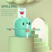 Drawing Robot for Kids,Interactive Educational Drawing Robot for Kids,Montessori Learning Toy with 100 Word Cards Color Green