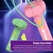 Glow in The Dark Loop Rope Launcher Propeller,Lasso Pressure Reducer,Game Shooter String Toy,Birthday Christmas Ideal Gift Green