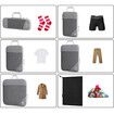 Compression Packing Cube for Suitcase, 6 Pcs Travel Luggage Organizer (Pink)