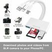 5-in-1 Memory Card Reader, USB OTG Adapter & SD Card Reader for iPhone/iPad, USB C and USB A Devices with Micro SD & SD Card Slots