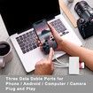5-in-1 Memory Card Reader, USB OTG Adapter & SD Card Reader for iPhone/iPad, USB C and USB A Devices with Micro SD & SD Card Slots