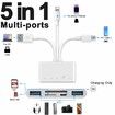 5-in-1 Memory Card Reader, USB OTG Adapter & SD Card Reader for iPhone/iPad, USB C and USB A Devices with Micro SD & SD Card Slots