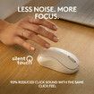 Wireless Silent Bluetooth Mouse Pompact Portable Smooth Tracking for Windows,MacOS Compatible with PC,Mac,Laptop,Tablets-White