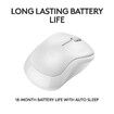 Wireless Silent Bluetooth Mouse Pompact Portable Smooth Tracking for Windows,MacOS Compatible with PC,Mac,Laptop,Tablets-White