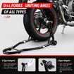 Rear Motorcycle Stand Paddock 500kg Motorbike Carrier Sport Dirt Bike Back Wheel Lift Swingarm Fork Heavy Duty Steel for Suzuki Yamaha Honda Kawasaki