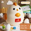 Easter Gift for Kids Egg Toys, 24 Piece Color Shape Digital Memory Matching Puzzle Travel Game Early Learning Puzzle Fine Motor Montessori Toys for Kids