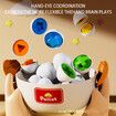 Easter Gift for Kids Egg Toys, 24 Piece Color Shape Digital Memory Matching Puzzle Travel Game Early Learning Puzzle Fine Motor Montessori Toys for Kids