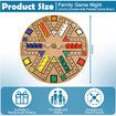 Fast Track Board Game Wooden 3-6 Players Board Game Set with 24 Board Game Pieces, Fast Track Game Night for Teens Family Game, 6 Colors