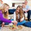 Fast Track Board Game Wooden 3-6 Players Board Game Set with 24 Board Game Pieces, Fast Track Game Night for Teens Family Game, 6 Colors