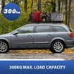 Universal Car Roof Rack Platform Storage Tray Flat Basket Rooftop Cargo Luggage Carrier Holder for SUV Pick Up Truck Thick Aluminium Alloy 300kg