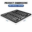 Universal Car Roof Rack Basket Platform Rooftop Luggage Cargo Carrier Flat Storage Tray 300kg for SUV Pick Up Trucks Thick Aluminium Alloy 180x120cm