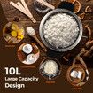 10L Wax Melter Candle Making Melting Pot 1800W Electric Soy Soap Paraffin Maker Machine Home Commercial Stainless Steel Furnace Quick Pour Spout