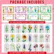 Valentines Day Gifts,24 Packs Flower Bouquet Building Blocks,Artificial Wildflower Botanical Exchange Gift Classroom Prize Party Favor