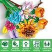 Valentines Day Gifts,24 Packs Flower Bouquet Building Blocks,Artificial Wildflower Botanical Exchange Gift Classroom Prize Party Favor