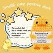 Valentines Day Gifts,Inspirational Crochet Positive Duck,Birthday Gifts,Cute Handmade Potato Knitted Duck Toy with Positive Card Cheering I Love You