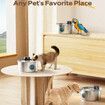 3.2L Water Fountain Wireless Stainless Steel Pet Bowl Automatic Dispenser Rechargeable Dog Waterer Fountain Indoor with Motion Sensor