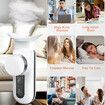 Eye Steamer Portable Electric Heated USB Nano Eye Mist Sprayer with Warm Compress for Dry Eyes,Rechargeable Eye Drops Steamer for Home Office Travel-White