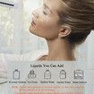 Eye Steamer Portable Electric Heated USB Nano Eye Mist Sprayer with Warm Compress for Dry Eyes,Rechargeable Eye Drops Steamer for Home Office Travel-White