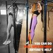Heavy Duty Resistance Band for Pull Up Bar, Adjustable Weight/Size with Fabric Feet/Knee Rest, Bands for Pull Up Assist for Strength Training (Orange)