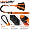 Heavy Duty Resistance Band for Pull Up Bar, Adjustable Weight/Size with Fabric Feet/Knee Rest, Bands for Pull Up Assist for Strength Training (Orange)