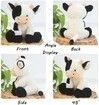 22 CM Cow Stuffed Animal Soft Plush Cute Cow Doll for Boys Girls Age 4 Up
