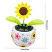 Sunflower Solar Dancing Flower Solar Dancing Solar Toys, Solar Powered Swinging Animated Dancer Toy Office Desk Car Decoration for Car