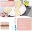 Silicone Popsicles Molds,Ice Pop Cream Mold Set Homemade Popsicle Maker For Kids with 50pcs Sticks(Pink)