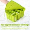 Silicone Popsicles Molds,Ice Pop Cream Mold Set Homemade Popsicle Maker For Kids with 50pcs Sticks(Green)