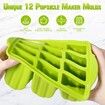 Silicone Popsicles Molds,Ice Pop Cream Mold Set Homemade Popsicle Maker For Kids with 50pcs Sticks(Green)