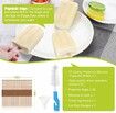 Silicone Popsicles Molds,Ice Pop Cream Mold Set Homemade Popsicle Maker For Kids with 50pcs Sticks(Green)