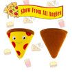 Comfy Food Pillows Toy Plush, Soft, Cuddly, and Irresistible Pefect Toys Gift for Kids and Friends, Pizza, 30 CM