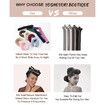 Little Velvet Overnight Curls Blowout 3 Rods Heatless Hair Curler to Sleep in Satin Heatless Curls No Heat Hair Rollers Cream