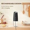 Rechargeable Electric Salt and Pepper Grinder Set, Automatic Gravity Electric Salt and Pepper Grinder Set, Adjustable Roughness, LED Light, 2 Pack