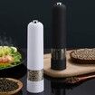 Electric Salt and Pepper Grinder, Battery Operated, Salt and Pepper Mills, Adjustable Coarseness,One Handed Operation 1 Pack (White)