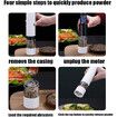 Electric Salt and Pepper Grinder, Battery Operated, Salt and Pepper Mills, Adjustable Coarseness,One Handed Operation 1 Pack (White)