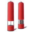 Electric Salt and Pepper Grinder, Battery Operated, Salt and Pepper Mills, Adjustable Coarseness,One Handed Operation 1 Pack (Red)